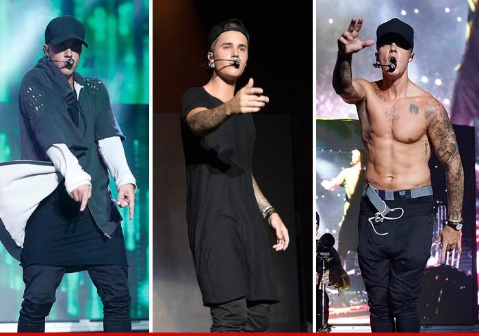 Justin Bieber Loses it Onstage  (PHOTOS)