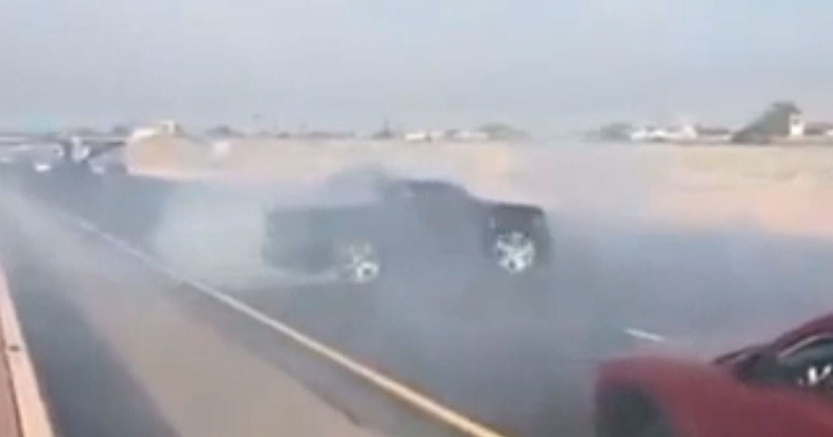 Trucks Doing Donuts -- This Will Drive You Mad