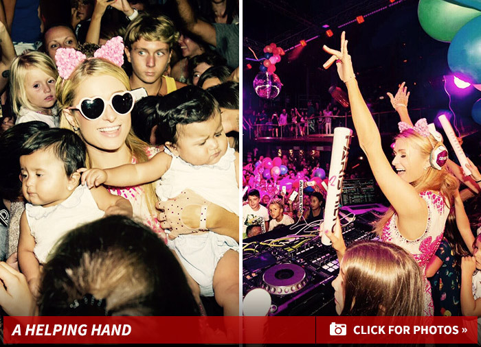 Paris Hilton -- Glow Sticks & Diapers ... Let's Rave, Kids!! (PHOTOS)