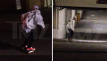 Justin Bieber -- Cruising on the Board in Beverly Hills Ghost Town (VIDEO)