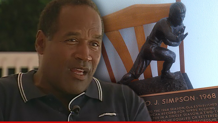 O.J. Simpson's Heisman -- Man Charged with Stashing Trophy ... For 20 Years