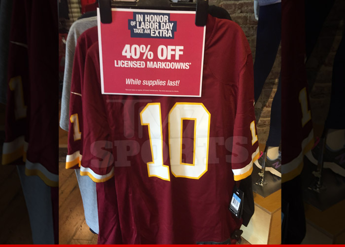 Robert Griffin III -- Fire Sale On Jerseys ... At D.C. Sports Stores