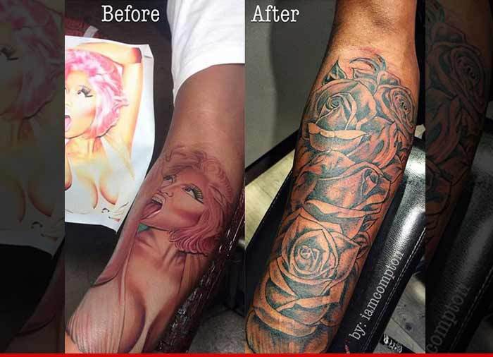 Safaree Samuels -- Buries Nicki Minaj ... Tatt Man Apologizes to HER (PHOTO)