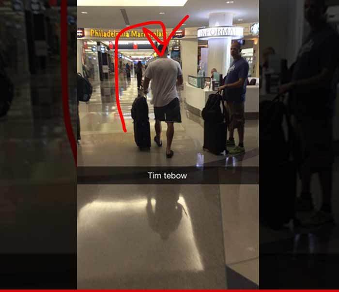 Tim Tebow -- Reportedly Spotted at Airport ... Eagles Mum on Status