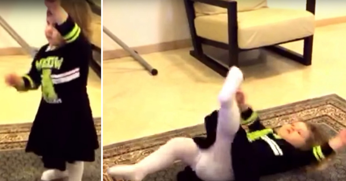 Adorable Toddler -- All About That Dance Fail (VIDEO)