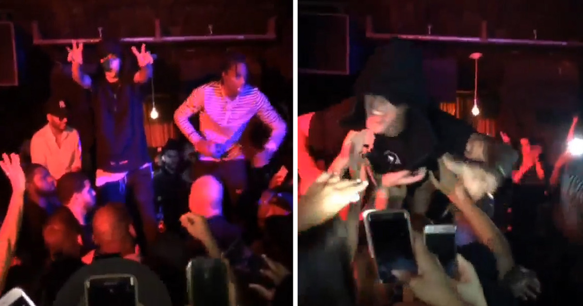 Justin Bieber And Travis Scott -- Crowd Surfing Buds (VIDEO)