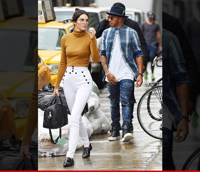 Lewis Hamilton -- I've Got Kendall Jenner's Back Again ... at Fashion Week (PHOTO)