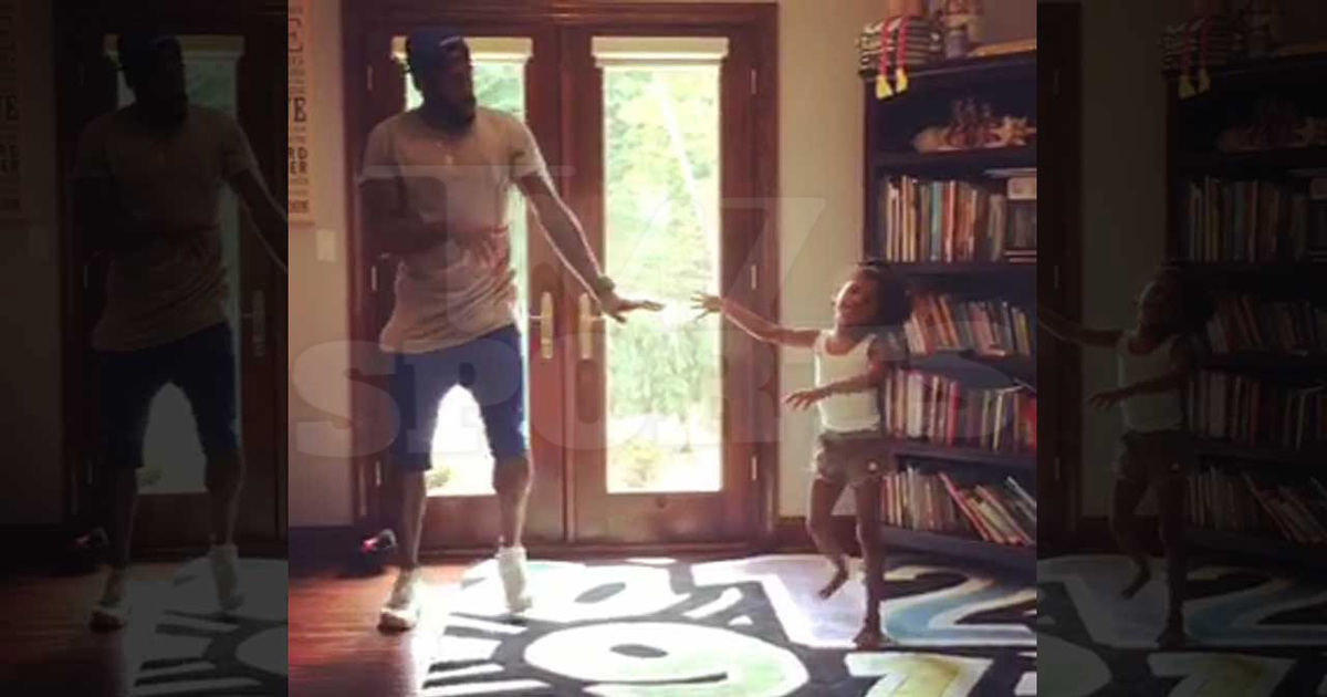 Antonio Cromartie -- Epic Dance Battle with Adorable 5 Yr. Old Daughter (VIDEO)