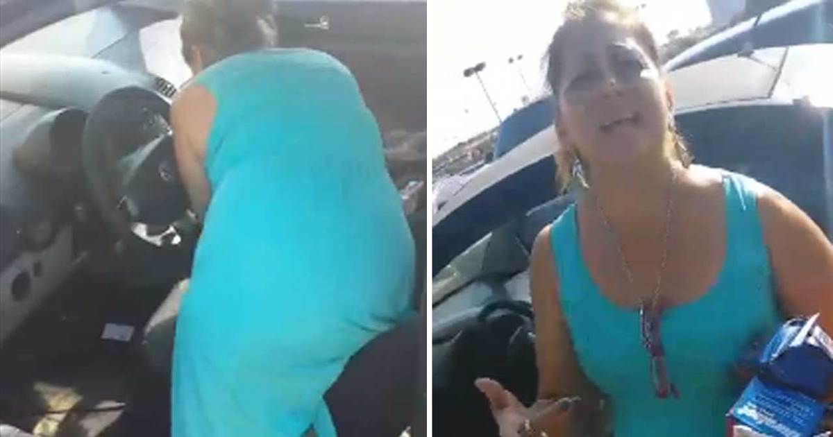 Woman Gets Caught Stealing out of Man's Car
