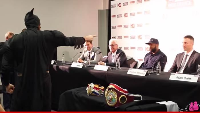 Wladimir Klitschko -- THREATENED BY BATMAN (VIDEO)
