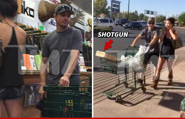 Jeremy Renner -- The Gun Locker (PHOTO)