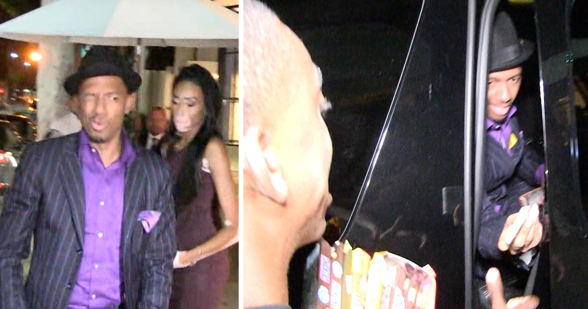 Nick Cannon -- Chows Down with New, Famous Girl (VIDEO)