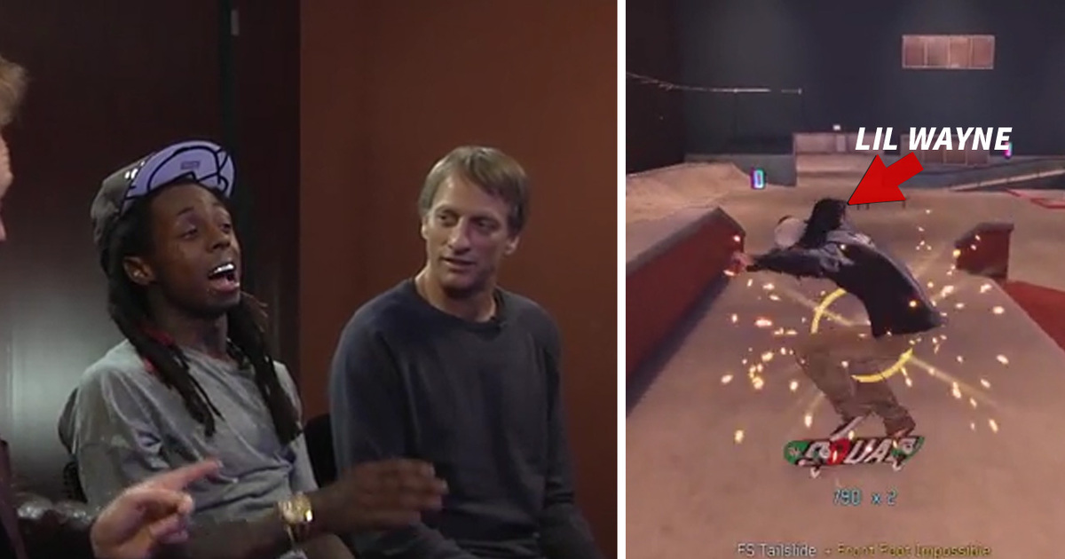 Lil Wayne -- I'M IN TONY HAWK VIDEO GAME ... With Magical Crotch Powers