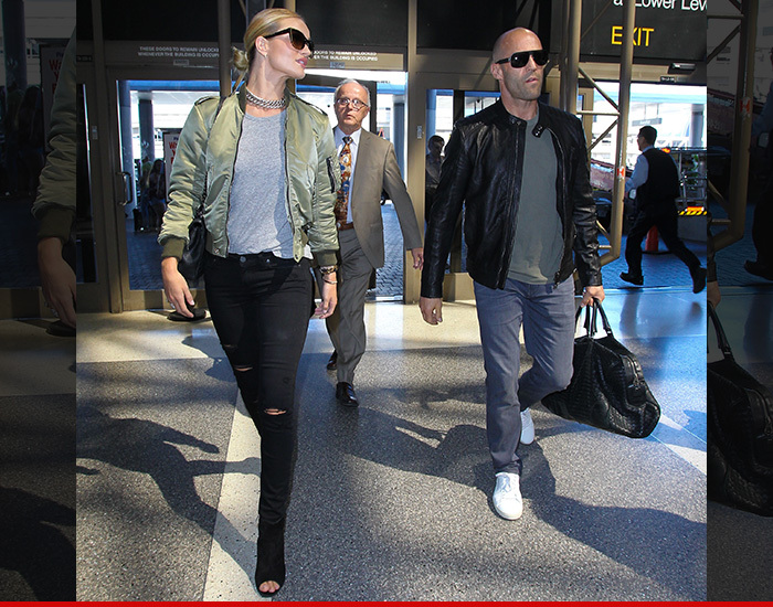 Rosie Huntington-Whiteley & Jason Statham -- The Most Badass Airport Duo Ever