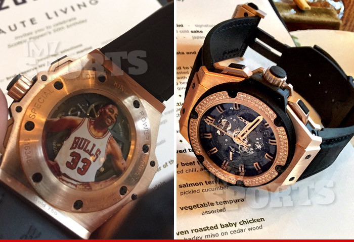 Scottie Pippen -- Pimped Out $70k Diamond Watch ... With My Face On It (PHOTOS)