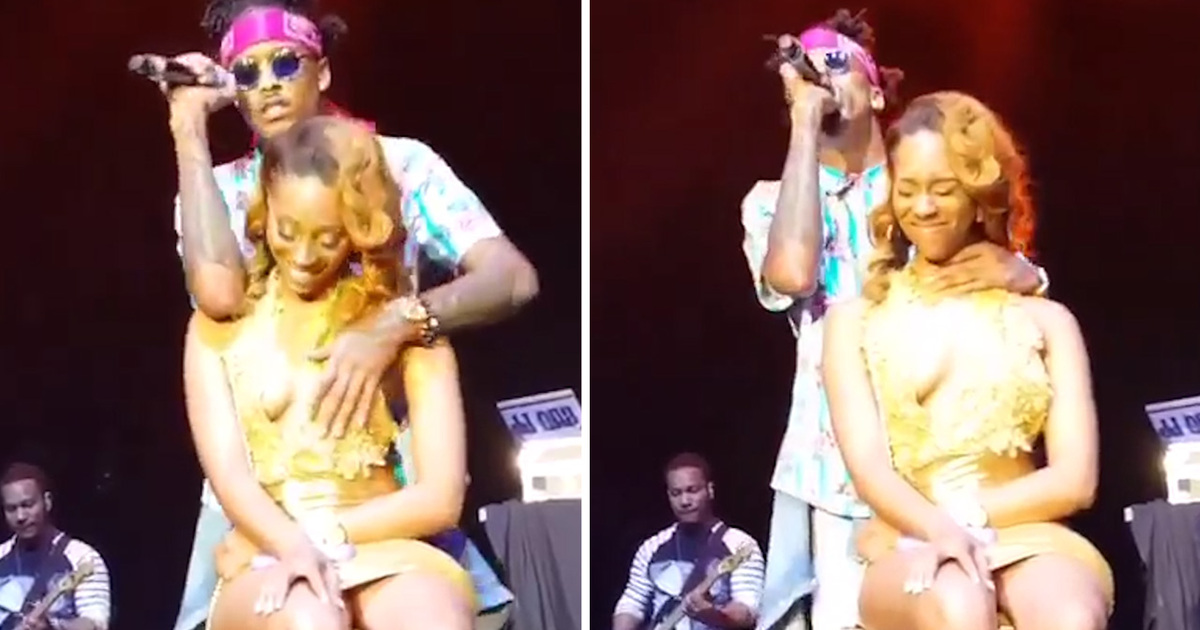 August Alsina -- I Feel for You ... Gropes Fan Onstage (VIDEO)