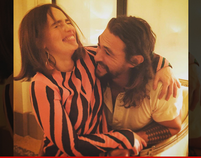 Emilia Clarke & Jason Momoa -- Khaleesi and Khal Drogo Reunited!!! (PHOTO)
