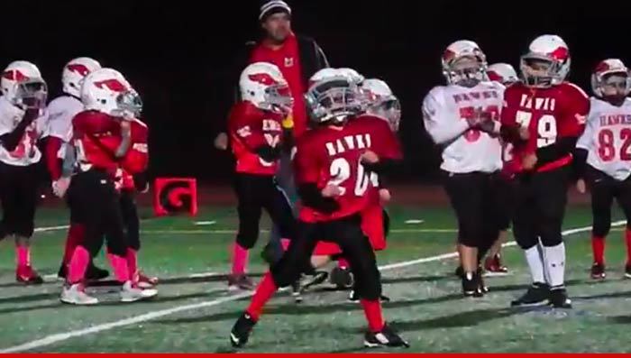 Youth Football Team -- Why Play Football ... When We Can Dance? (VIDEO)