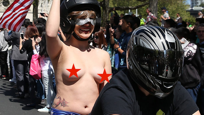 New Zealand's Boobs On Bikes Parade -- Check Out the NSFW Kiwis!