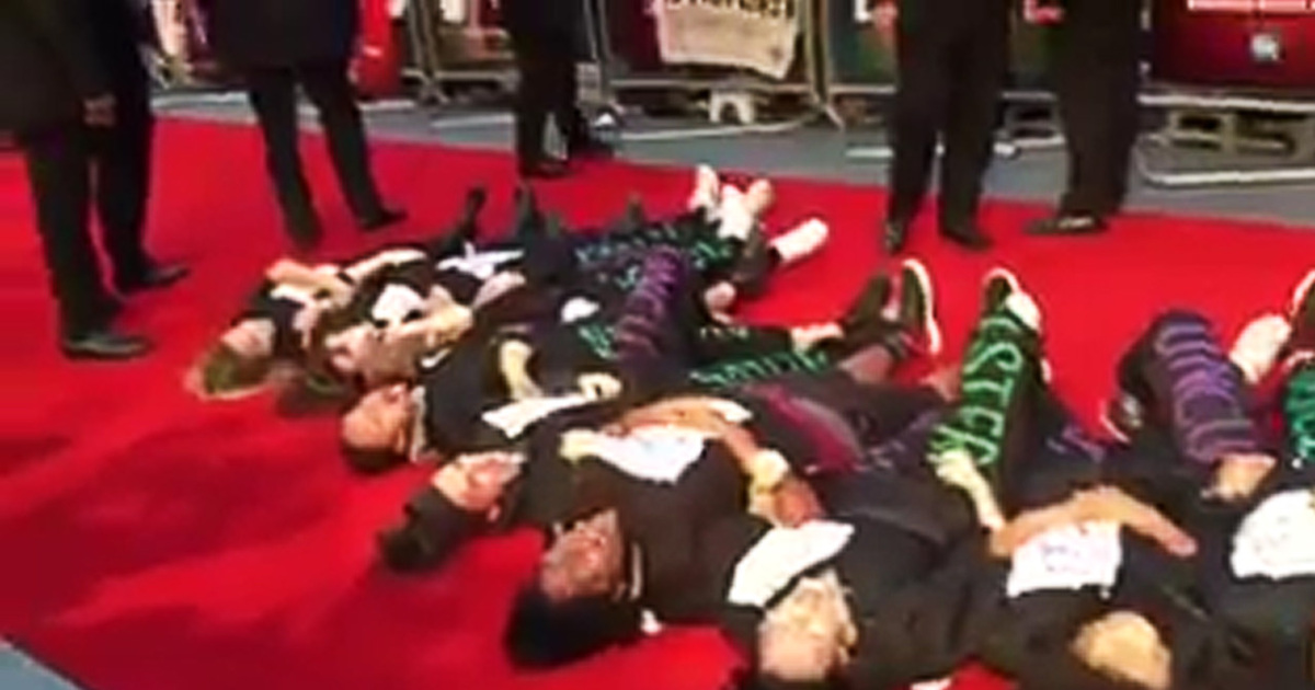 Meryl Streep -- Protesters Disrupt Big Premiere (VIDEO)