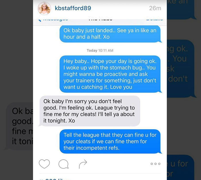 Matt Stafford's Wife -- RIPS NFL ... Your Refs Are Garbage!