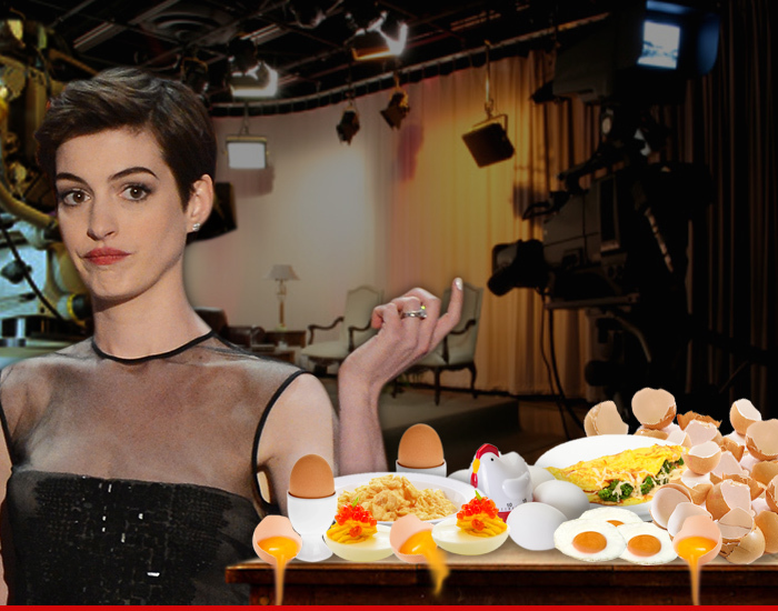 Anne Hathaway -- This Just Hen ... You Screwed Up My Eggs, 4 Times!!!