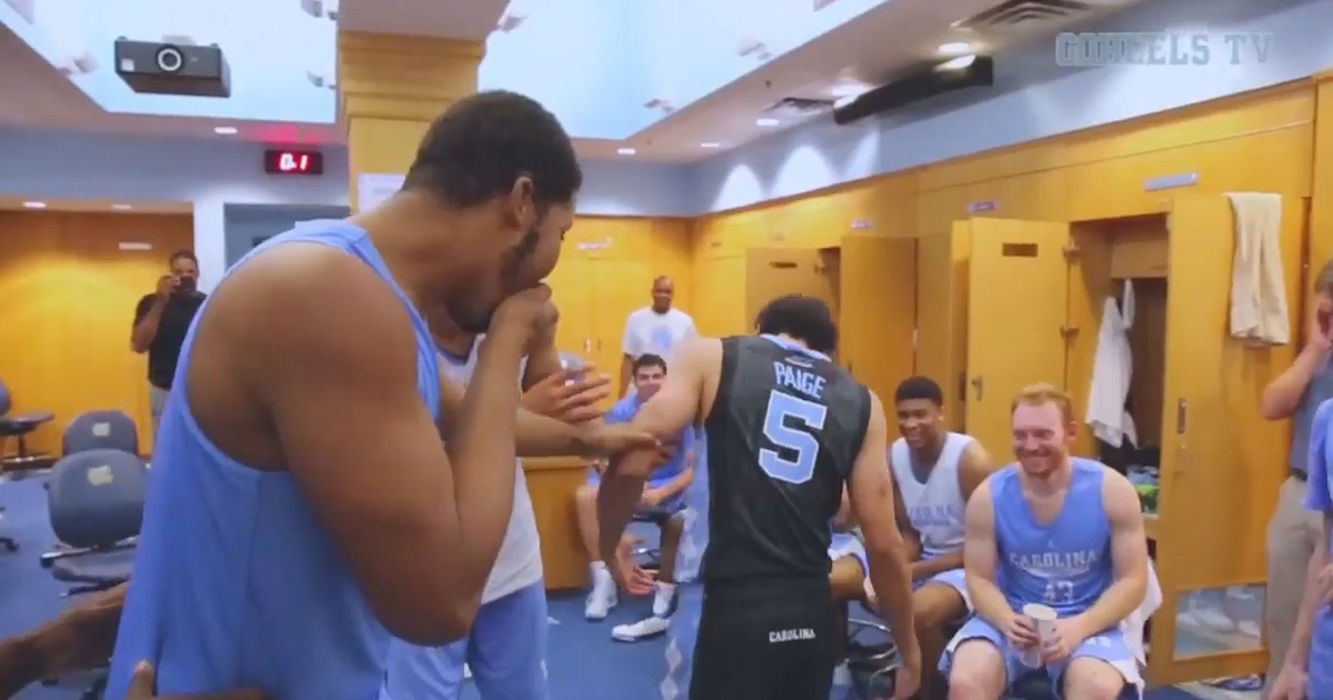 North Carolina Basketball -- Team Freaks Out Over New Jumpman Jerseys (Video)