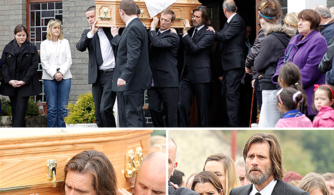 Jim Carrey Carries Ex-Girlfriend's Coffin in Final Goodbye