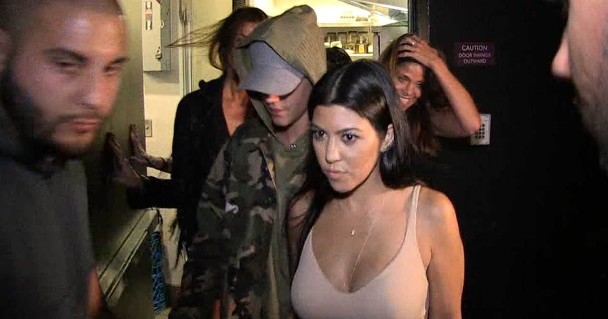 Justin Bieber Takes Kourtney Kardashian for a Ride