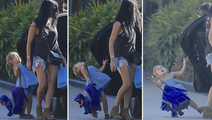 Kourtney Kardashian -- Toddler Down!! Car Door Hits Penelope (PHOTOS)