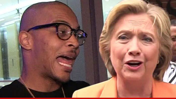 T.I. -- There's No Way I'm Voting for Hillary Clinton ... Chicks Are Too Emotional (VIDEO)