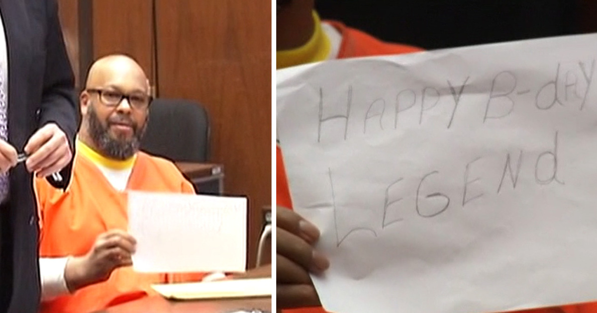 Suge Knight -- Sneaks Courtroom Birthday Message To Son