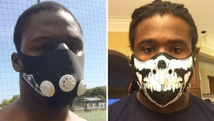 NFL Players With Elevation Masks -- See Who's Takin' Workouts to New Heights! (PHOTOS)
