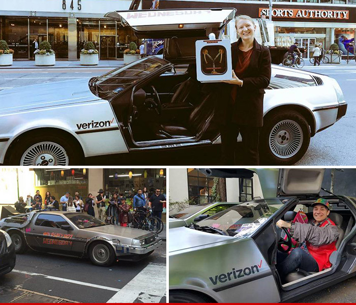 'Back To The Future' Day -- DeLoreans for Hire Thanks to Lyft & Verizon