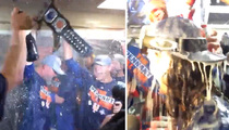 NY Mets -- BOOZY CELEBRATION ... Poppin' Bottles with WWE Belt 