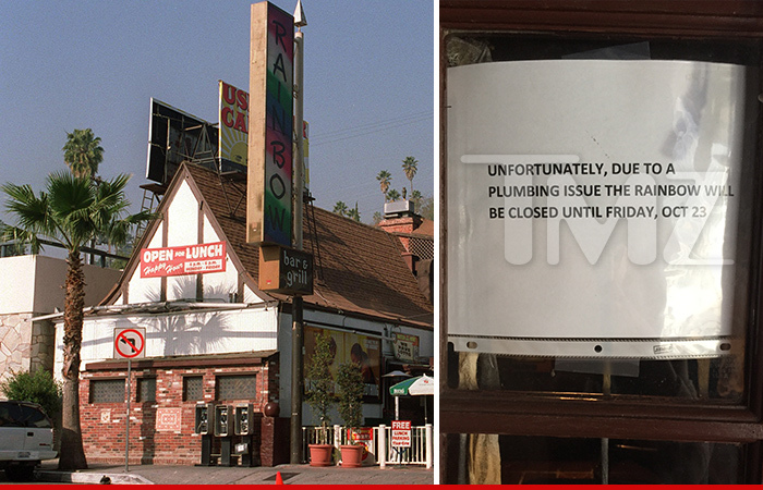 Rainbow Bar & Grill -- Cockroach Infestation Shuts Down Famous Celeb Hot Spot