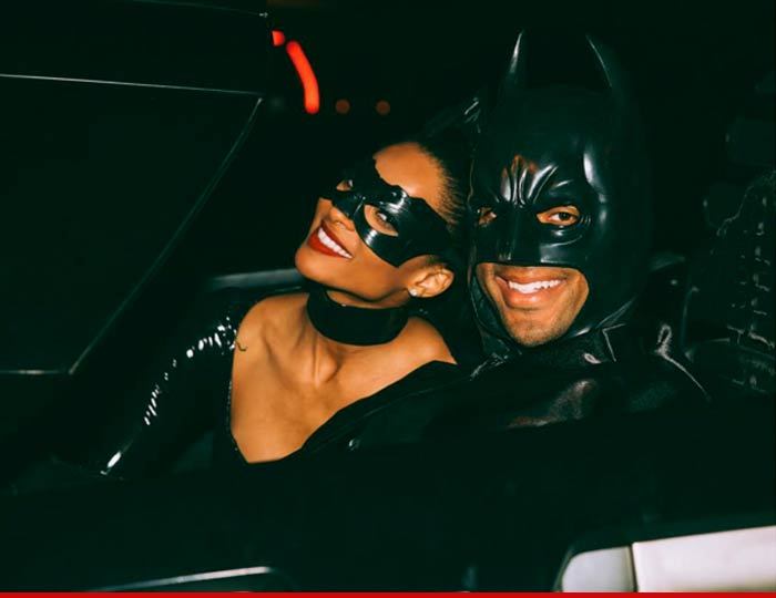 Russell Wilson -- Takes Batmobile to Ciara's Bday ... Parties with Serena, Beyonce, Kelly