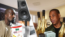Kanye Vs. Jay Z -- 2 Rappers, 2 Riders ... Who's The Bigger Diva?