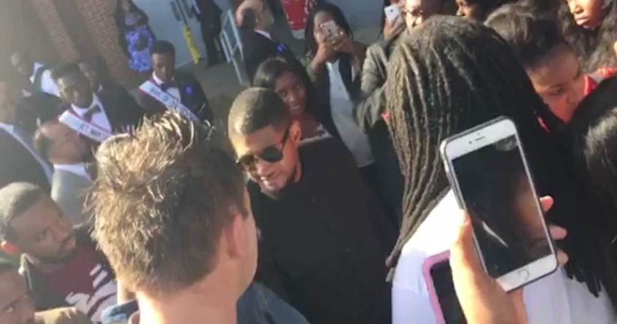 Hillary Clinton -- Saved by Usher from 'Black Lives' Protest (VIDEO)