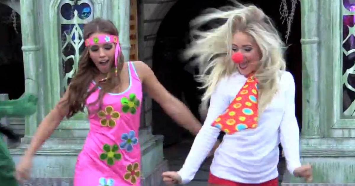 Houston Texans Cheerleaders -- Halloween Turn Up ... Sexy Costume Dance Party