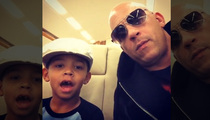 Vin Diesel Flies Son On Private Jet ... To Make Warriors Game! 