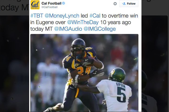 Cal Football -- #TBT FAIL ... Claims Victory In Game They Lost