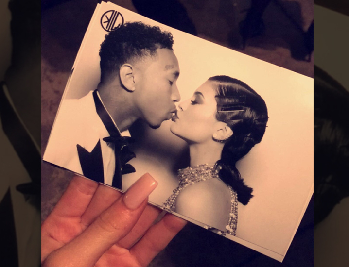 Kylie & Tyga -- Our First Public Kiss!!! (PHOTO)