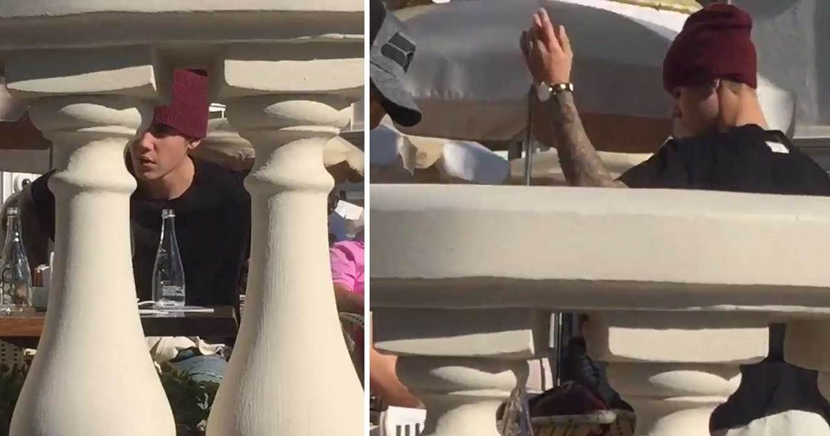 Justin Bieber -- Upset In Europe ... Flips Chair and Bails