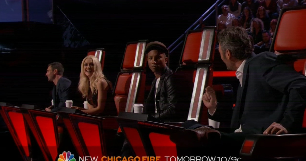Gwen Stefani, Blake Shelton -- Adam Levine Busts their Chops on 'The Voice' (VIDEO)