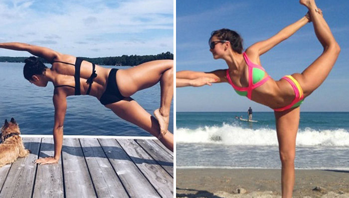 Celebrities + Bikinis + Yoga = Awesome!