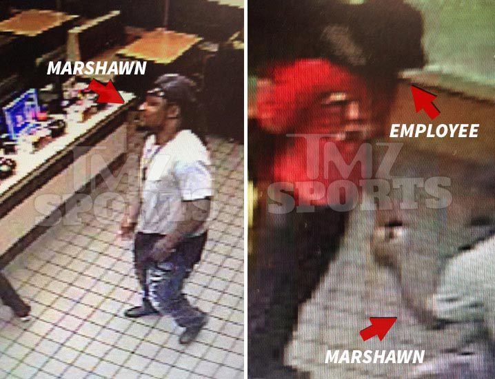 Marshawn Lynch -- Gives $500 to McDonald's Worker ... 'I Wanna Help You'