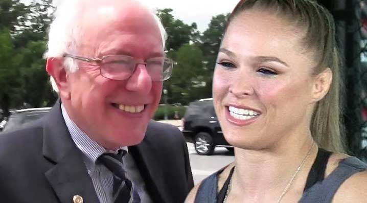 Bernie Sanders -- Pumped For Ronda Rousey's Support!