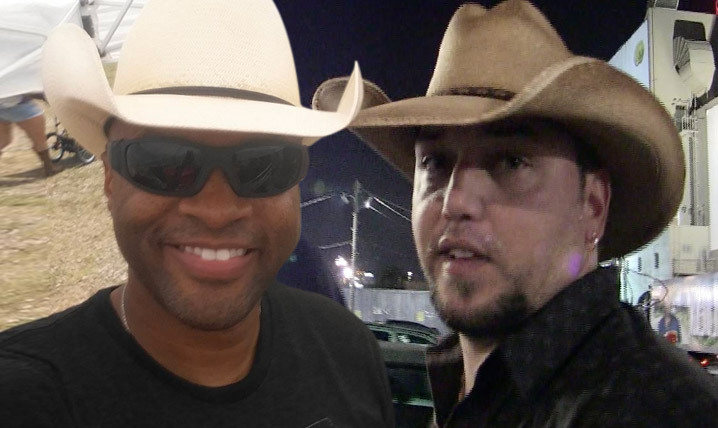 Cowboy Troy -- Jason Aldean's Still My Bro ... Blackface Pic 'Low Priority'