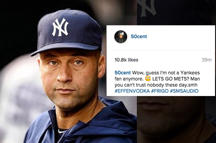 50 Cent -- Blasts Derek Jeter ... 'Guess I'm Not a Yankees Fan Anymore'